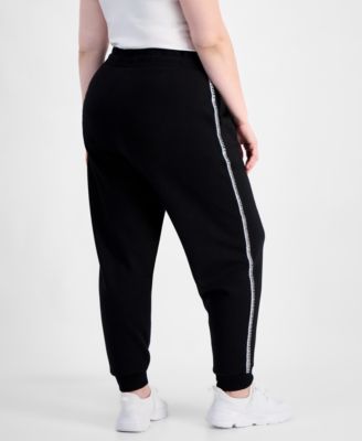 Trendy Plus Size High Rise Drawstring Jogger Pants