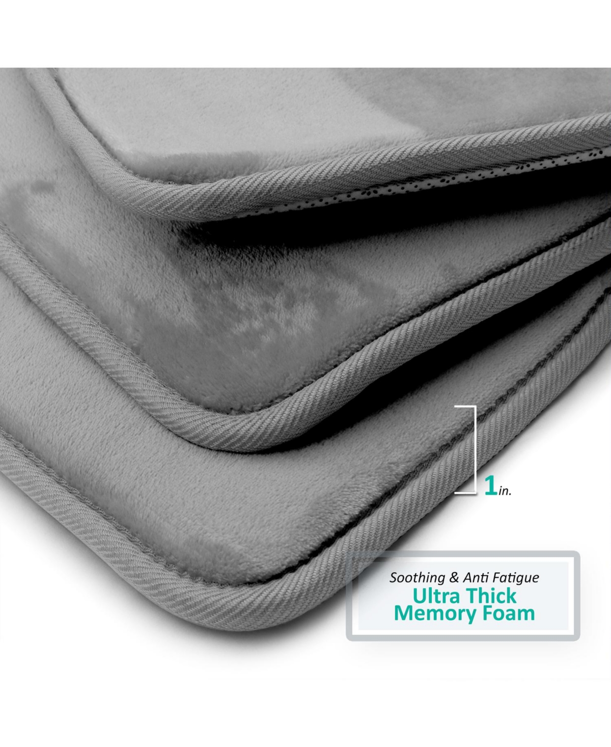 Ultra Soft Non-Slip Plush Memory Foam Bath Rug
