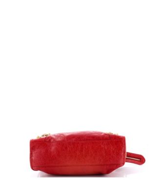 Small City Classic Metallic Edge Bag Leather