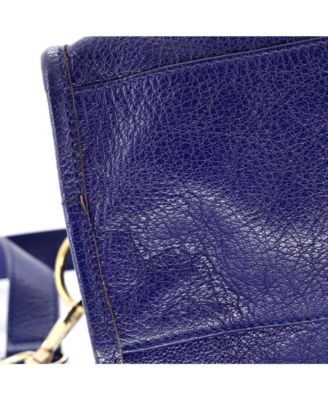 Medium City Classic Metallic Edge Bag Leather