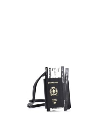 Passport Phone Holder Printed Leather