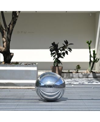 20" Big Shiny Inflatable Mirror Ball Giant Reusable PVC Balloon for Large Disco Party Wedding Event Stage Decoration Silver