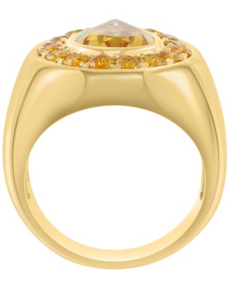 Citrine Ring (2-1/5 ct. t.w.) in 14k Yellow Gold Over Silver