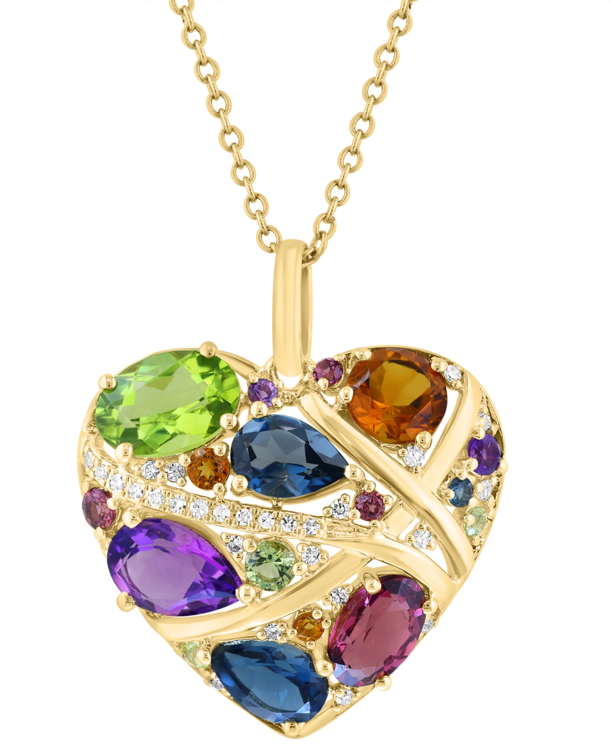 Effy Collection Multi Gemstone Necklace (2.175 ct. t.w.) in 14k Yellow Gold
