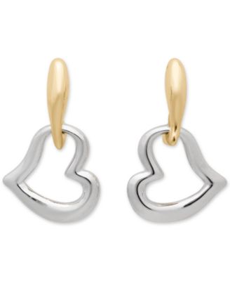 Amour Two-Tone Drop Earrings