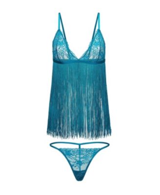 Plus Size Charizma Babydoll & G-String Set Lingerie