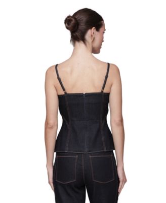 Women's Square Neck Peplum Top