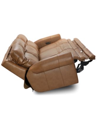 Alexandre Leather 3-Pc. Sofa with 3 Power Motion Recliners, Exclusively at Macy's