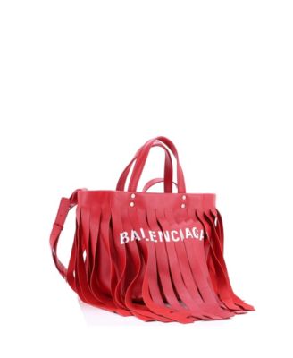 XS Laundry Cabas Tote Fringe Leather