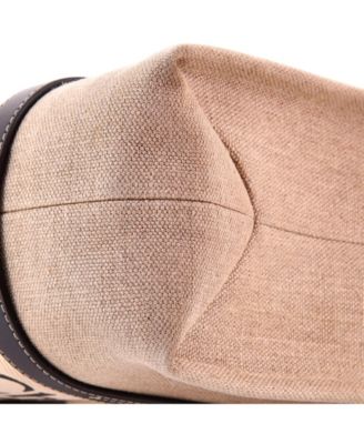 Medium Woody Tote Canvas with Leather