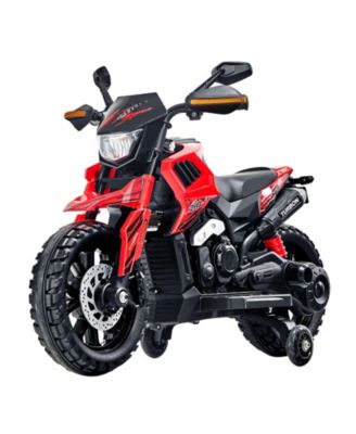 12V Kids Electric Motorcycle with Detachable Training Wheels