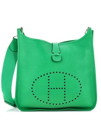 Pre-Owned HERMES GM Evelyne Bag Gen III Clemence