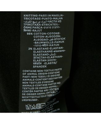 Men's Black Cotton Knit Henley Neck T-Shirt