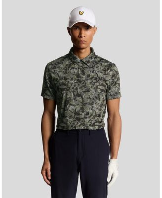 Men's Golf Digital Floral Polo Shirt