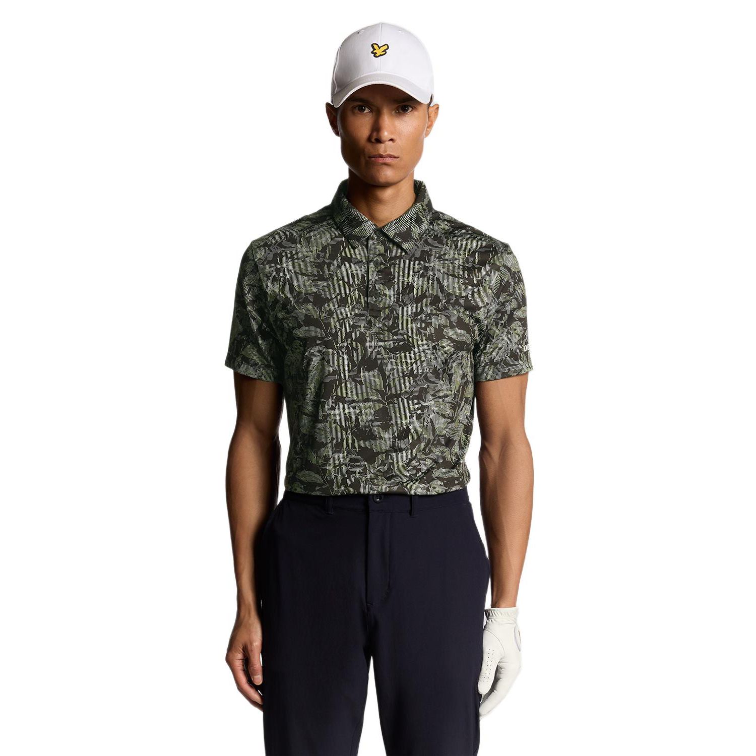Men's Golf Digital Floral Polo Shirt
