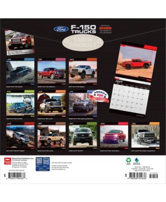 Ford F150 Trucks OFFICIAL | 2026 12 x 24 Inch (Hanging) Monthly Square Wall Calendar | Plastic-Free