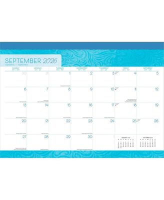 Seaside Currents | 2026 17 x 12 Inch Monthly Desk Pad Calendar