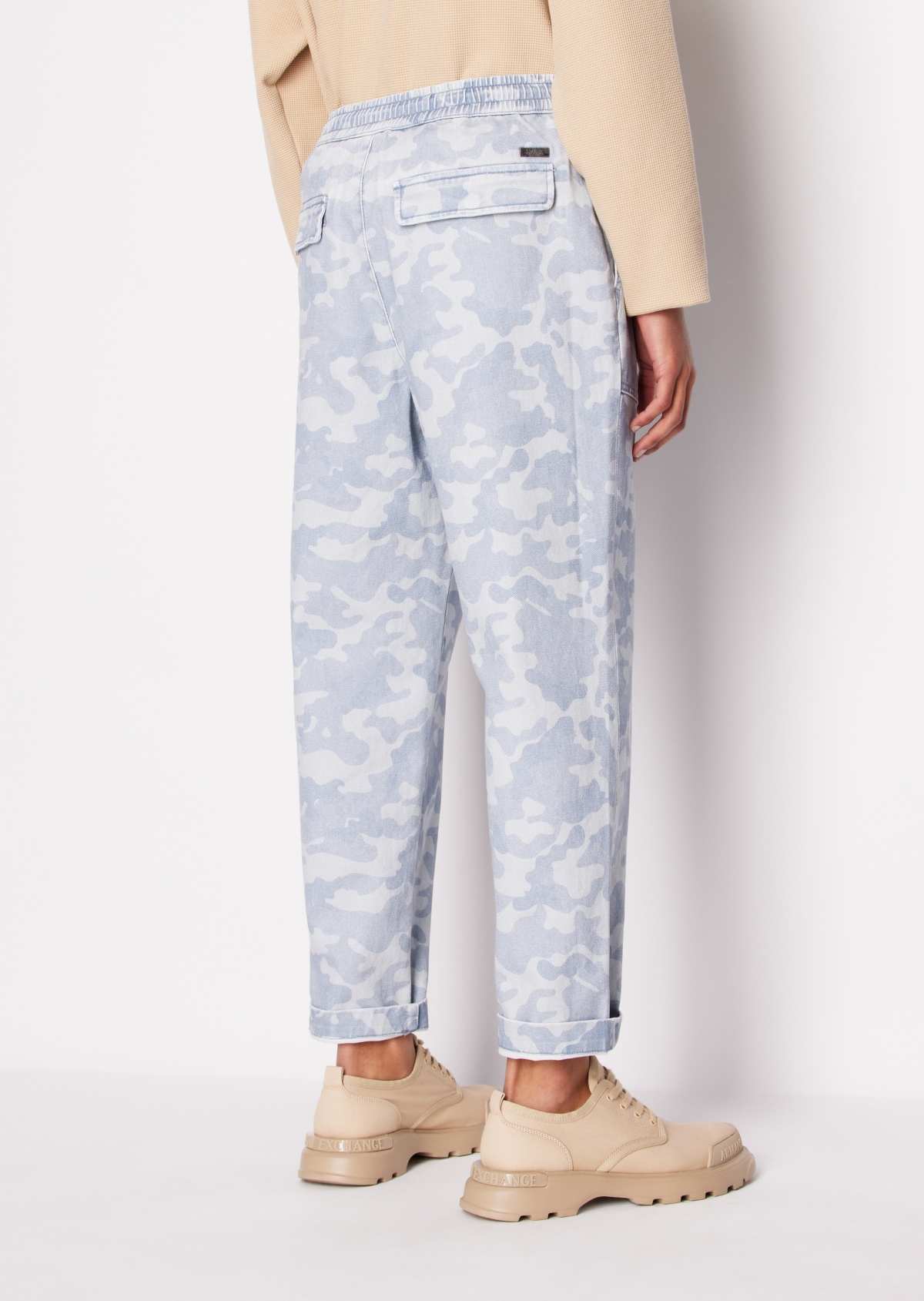 A|X Armani Exchange Men's Tonal Camouflage Drawstring Pants