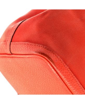 36 Garden Party Tote Toile and Leather