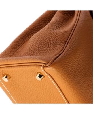 Kelly 32 Handbag Brown Togo with Gold Hardware