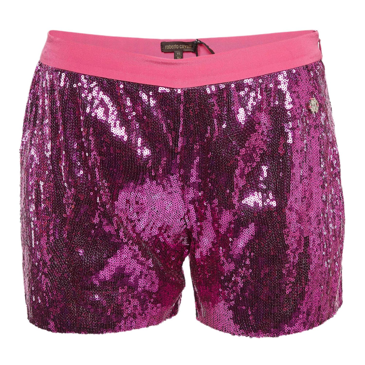 Women's Pink Sequin Shorts