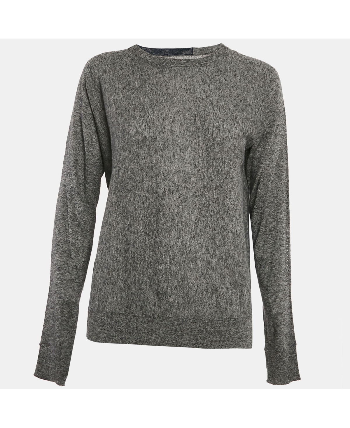 Pre-Owned Zadig & Voltaire Women's Grey Cashmere Full Sleeve Crisp Sweater