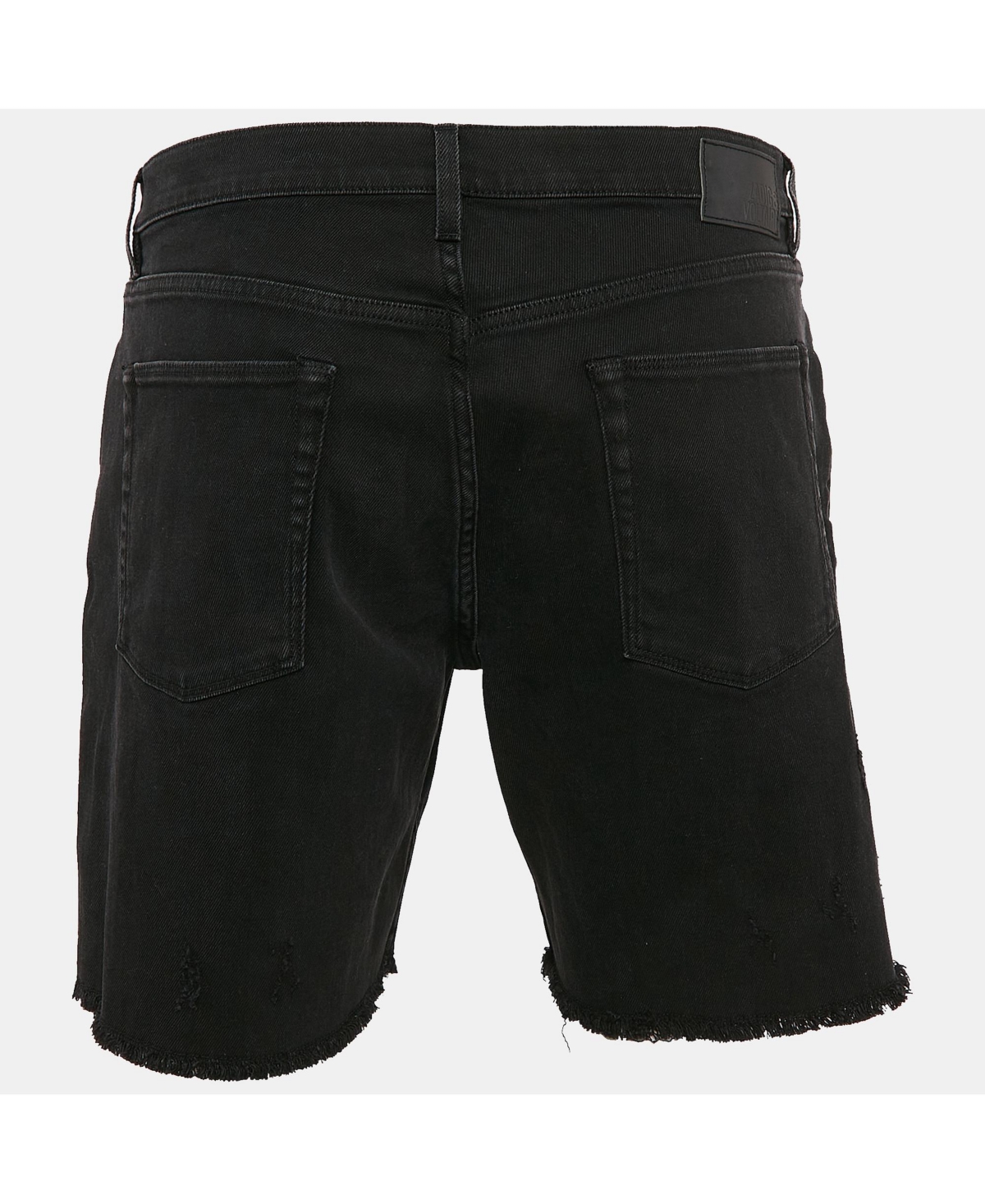 Pre-Owned Zadig & Voltaire Men's Distressed Denim Raw Edge Detail Shorts