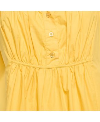 Women's Yellow Cotton Tunic