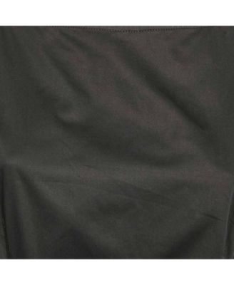 Women's Black Cotton Metal Embellished Short Dress