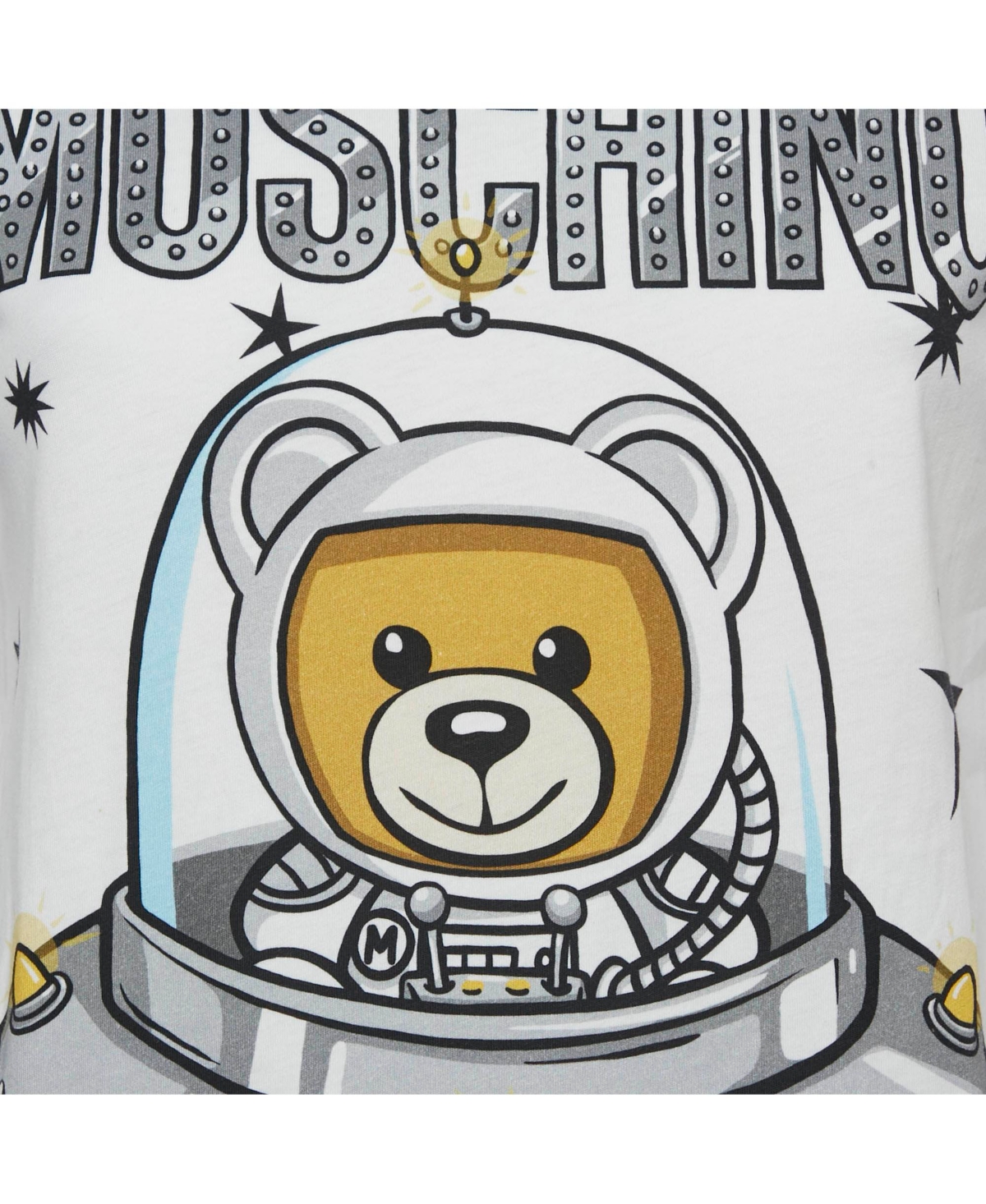 Pre-Owned Moschino Women's Couture Cotton Printed Crew Neck T-Shirt