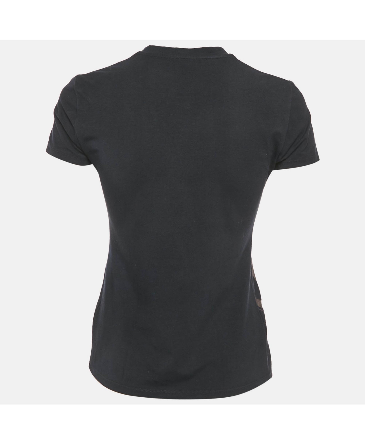 Pre-Owned Roberto Cavalli Women's Logo Print Cotton Crew Neck T-Shirt