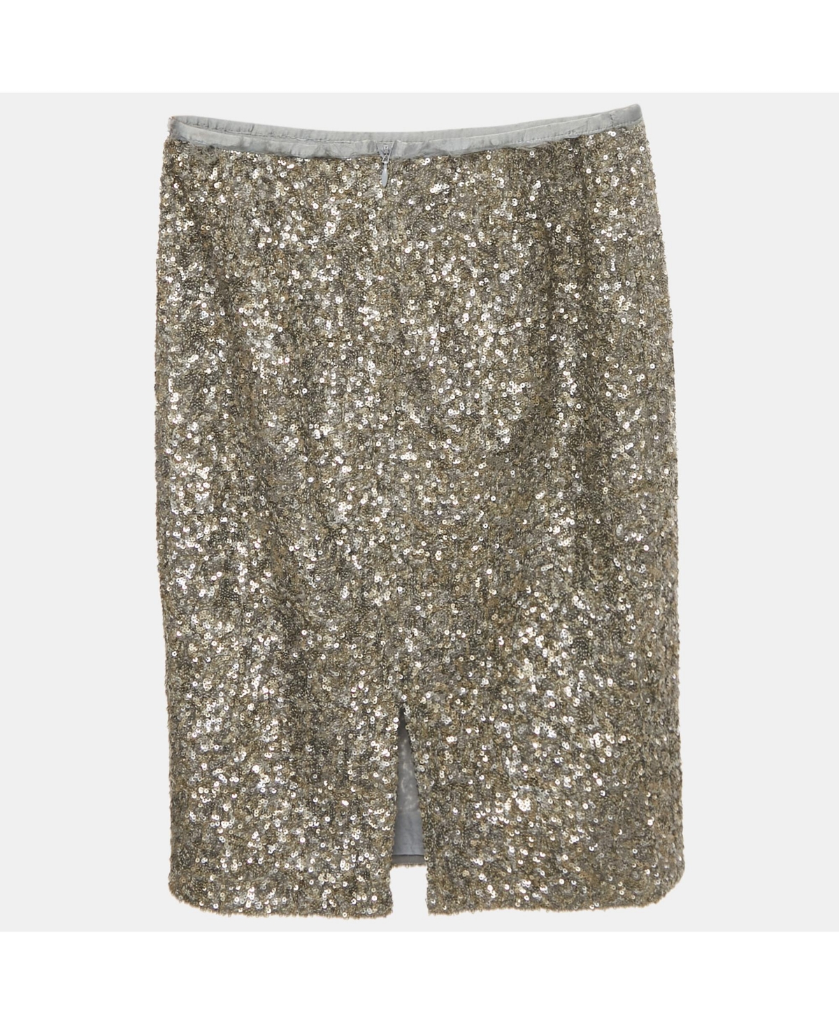 Pre-Owned Zadig & Voltaire Women's Metallic/silver Sequin Mini Skirt