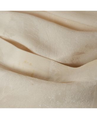 Women's Off-White Jacquard Puff Sleeve Blouse