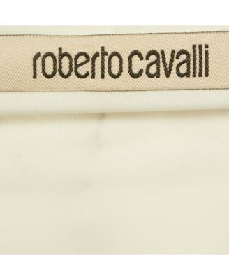 Women's White Animal Print Jersey Asymmetric Midi Dress