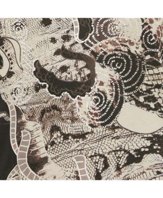 Women's Black Printed Stud Detail Jersey T-Shirt