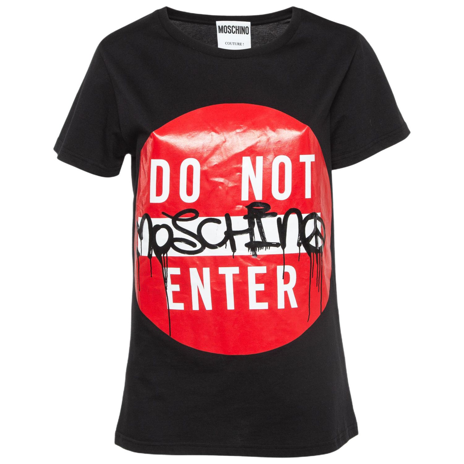 Women's Couture Do Not Enter Print Cotton T-Shirt
