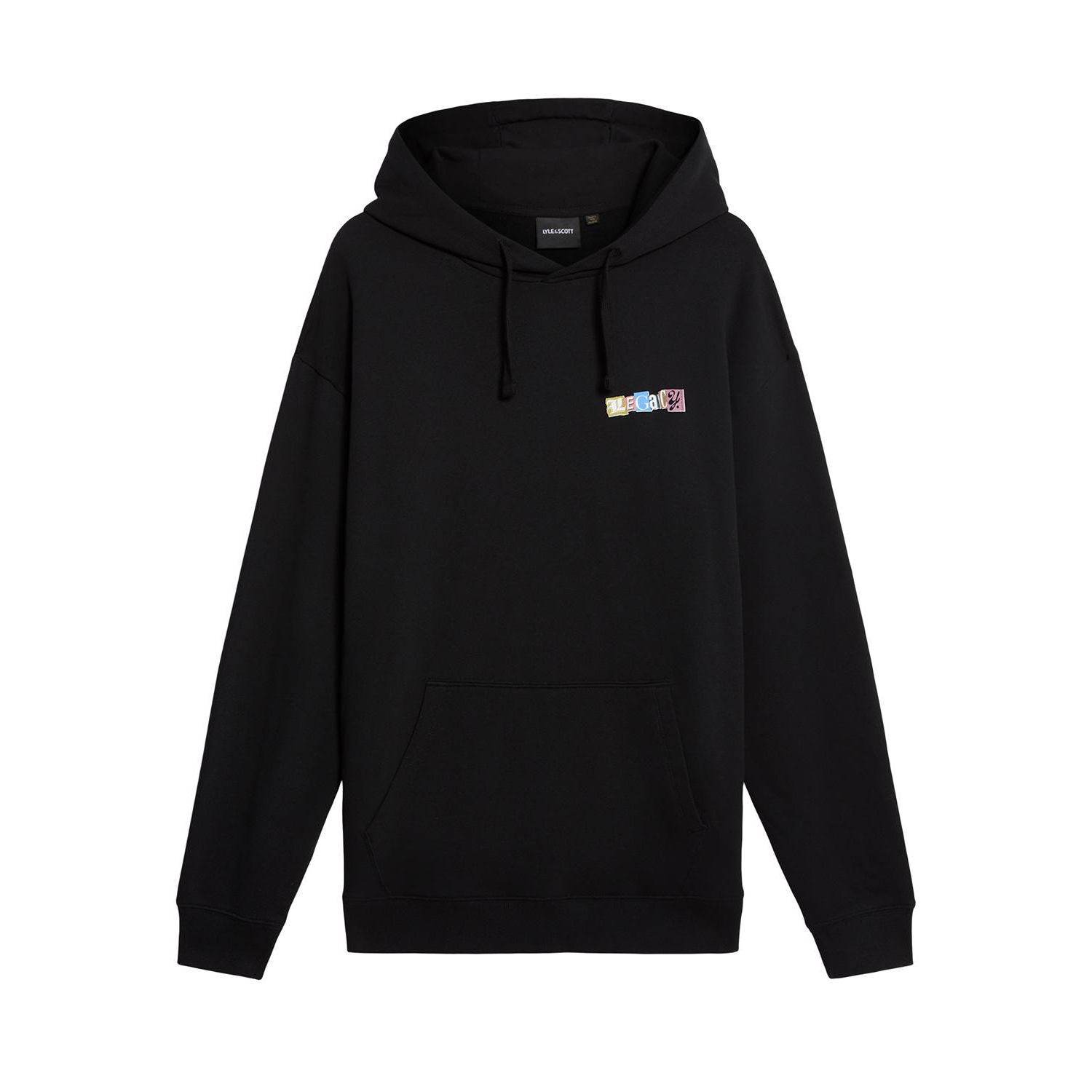 Men's Bold Letters Long Sleeve Graphic Hoodie