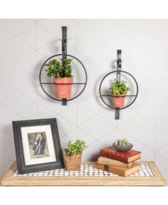 Tivoli 2-Piece Metal Hanging Planter Set