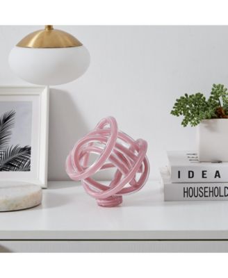 Nox Glass Knot Loop Sculpture