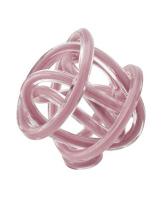 Nox Glass Knot Loop Sculpture