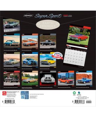 Chevy Super Sport OFFICIAL | 2026 12 x 24 Inch (Hanging) Monthly Square Wall Calendar