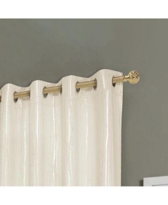 Elegant Iceland Metallic Grommet Blackout Curtain 54" x 84" Beige