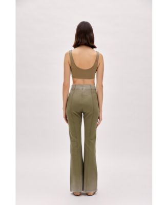 Women's Acid-Washed Flare Sweatpants