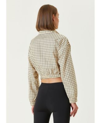 Women's Parachute Cropped Polyester Sweatshirt