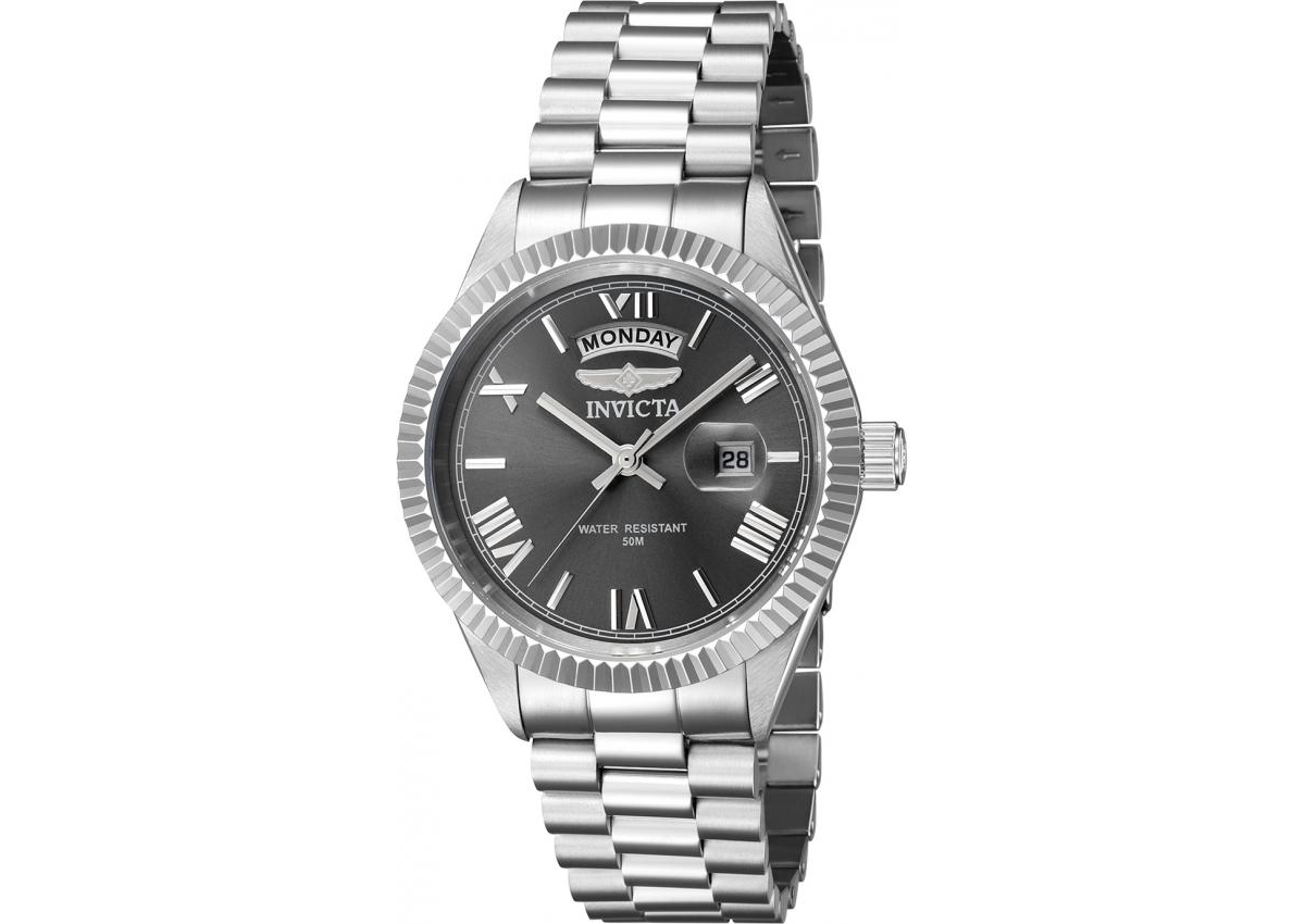 Invicta Men's 43937 Specialty Quartz 3 Hand Grey Dial Watch