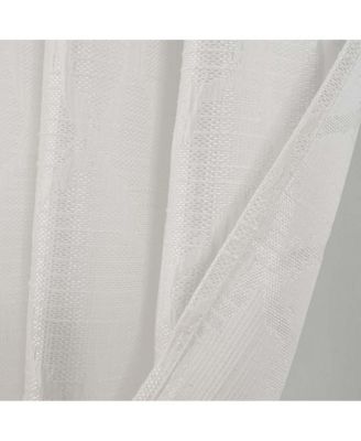 Brookfield Jacquard High Quality Light Filtering Grommet Curtain Panel 54" x 90" White