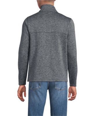 Men's Sweater Fleece Snap Neck Pullover Jacket