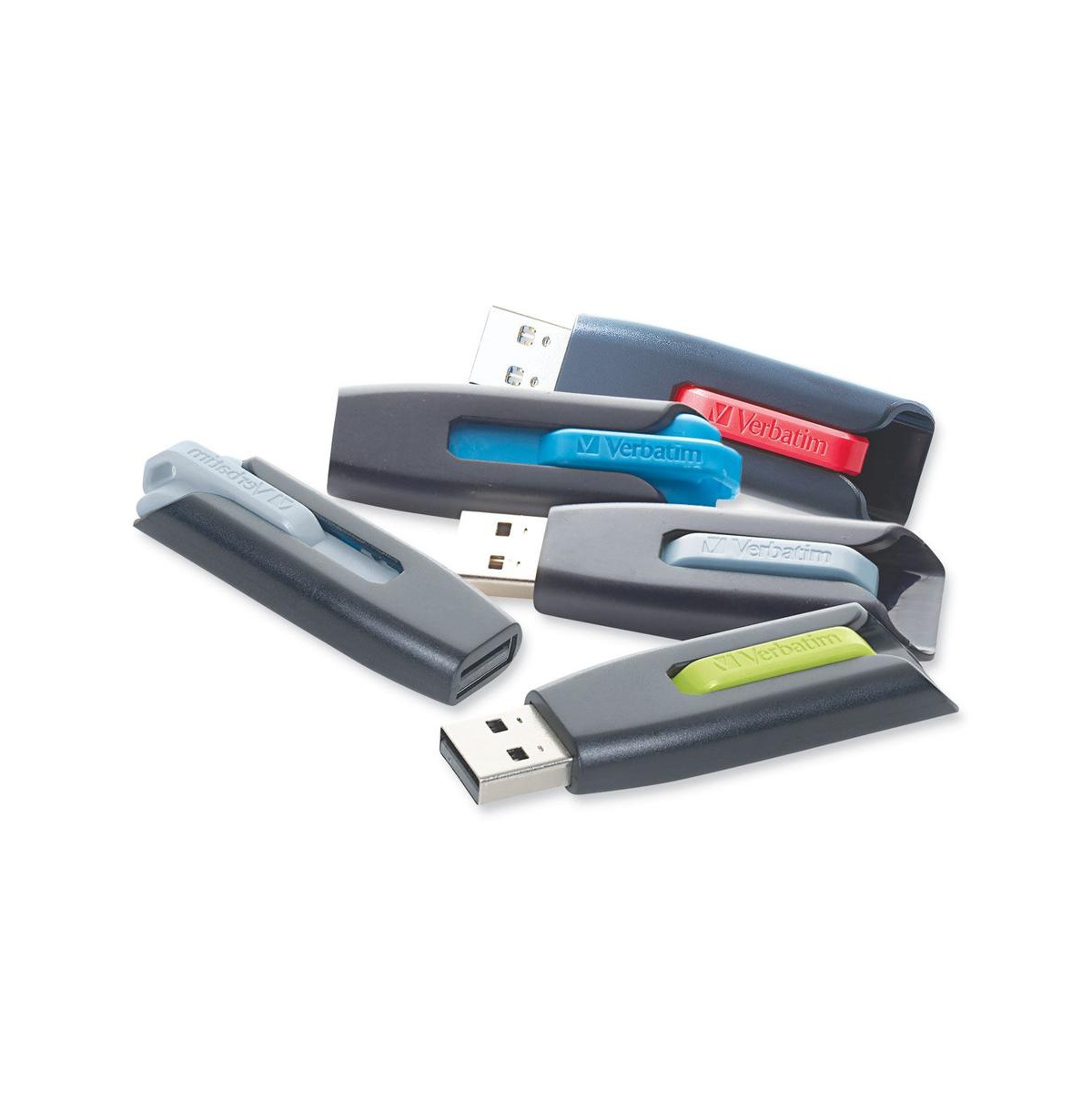 Verbatim 49189 128 Gb Store 'N' Go V3 Usb 3.0 Drive - Black/Gray