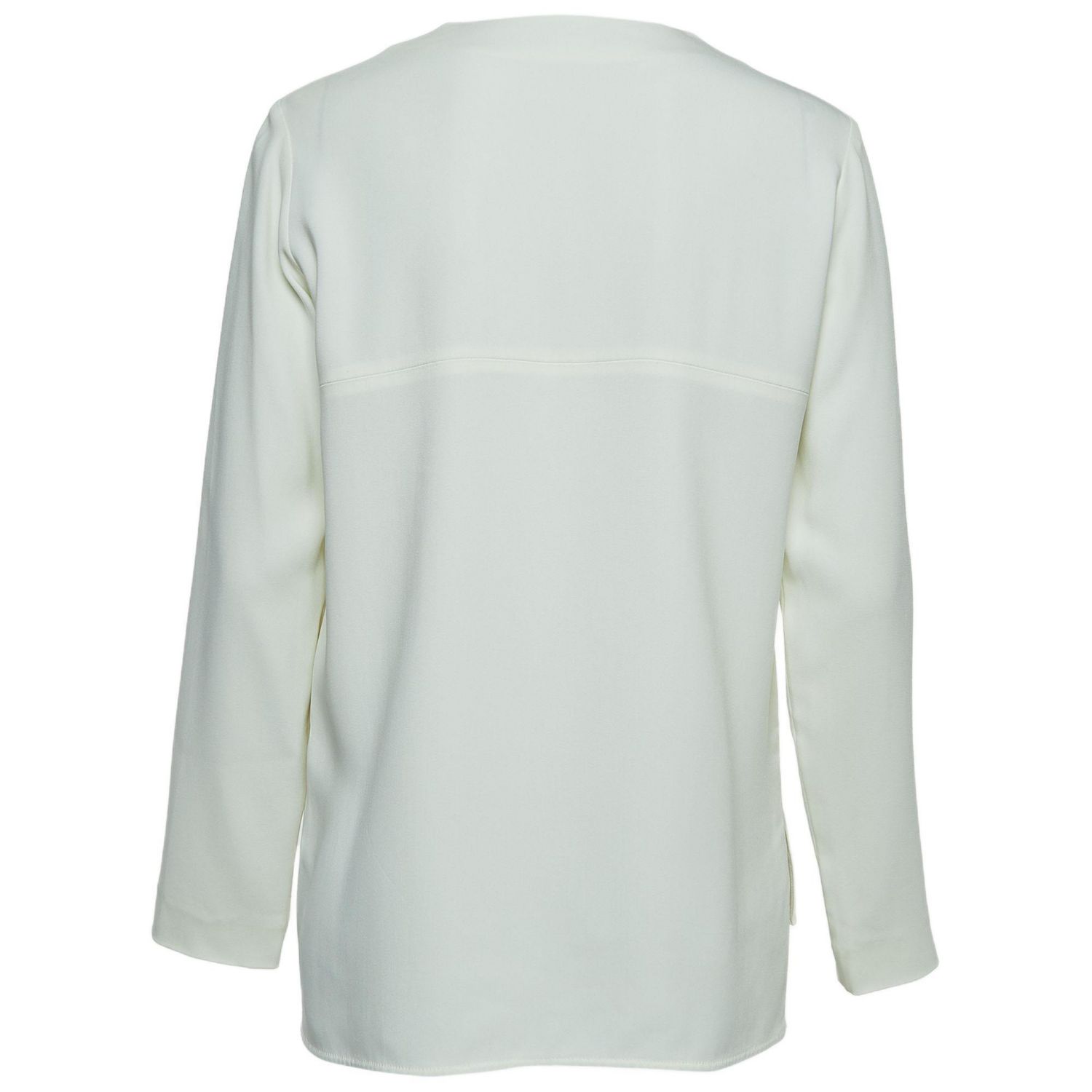 Women's White Crepe Top