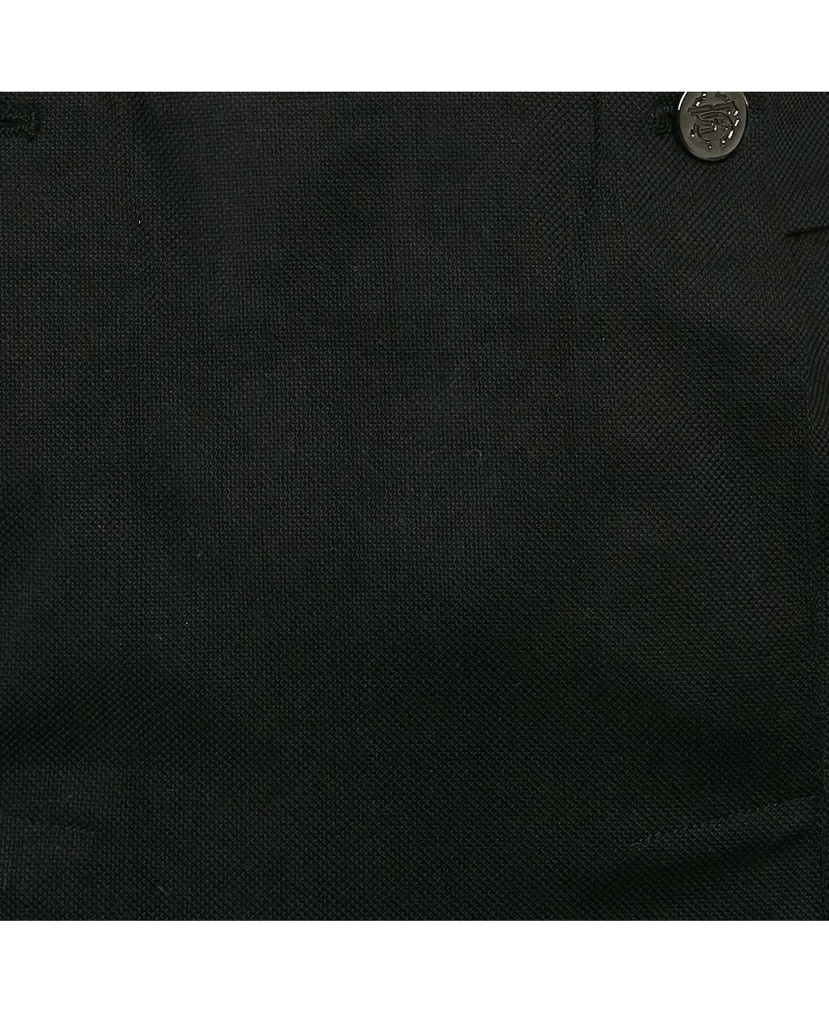 Pre-Owned Roberto Cavalli Women's Black Cotton Flared Maxi Skirt